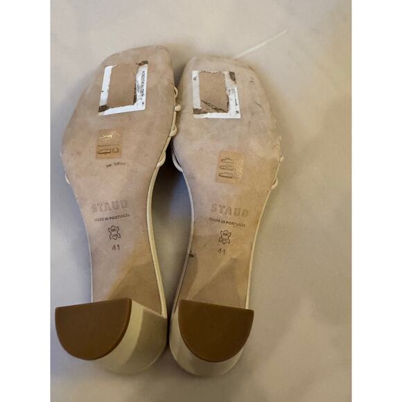 Staud Pippa Cream Heels - Women\'s Size 11 - Display